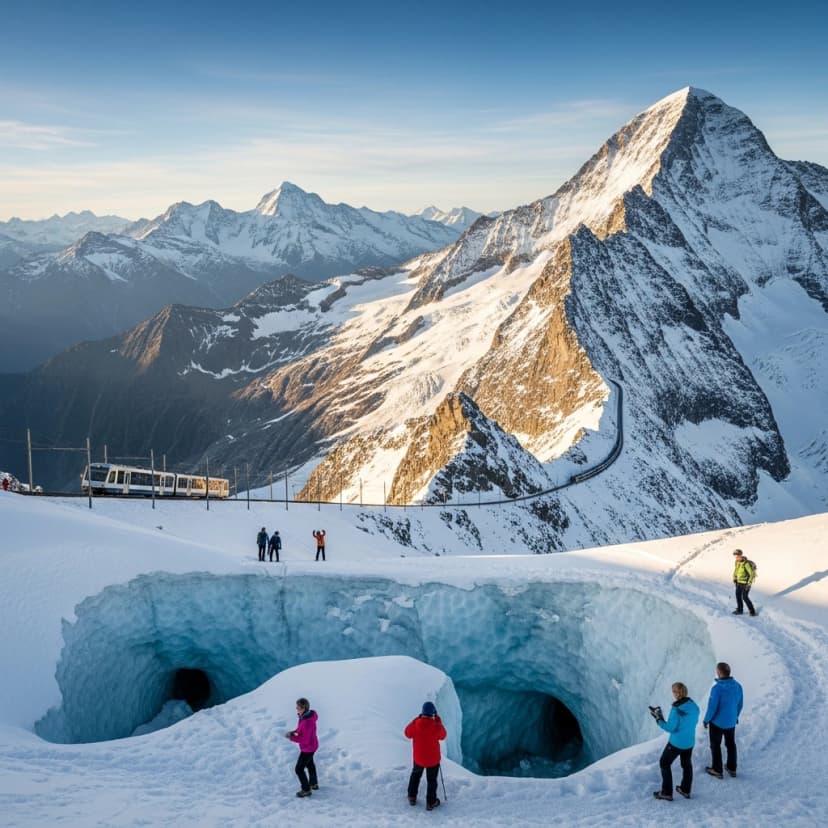 Швейцарія: Альпи і вершина Юнгфрау